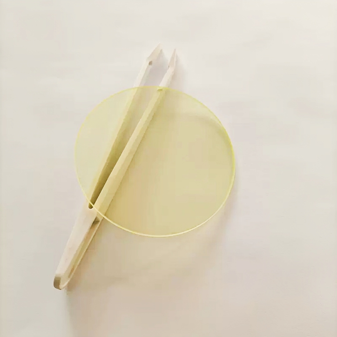 Photography Yellow Filter - ฟิลเตอร์แสงสีเหลืองตัดแสง 450nm ขนาด 8-80 มม. เลนส์กระจกส่งผ่านอินฟราเรดสำหรับการถ่ายภาพอินฟราเรดด้วยกล้องจุลทรรศน์