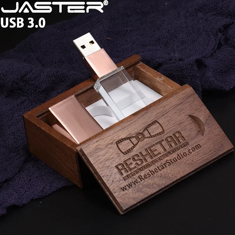 Photography Of Memories - แฟลชไดรฟ์ USB 3.0 ของขวัญงานแต่งงาน กล่องไม้ ความจุ