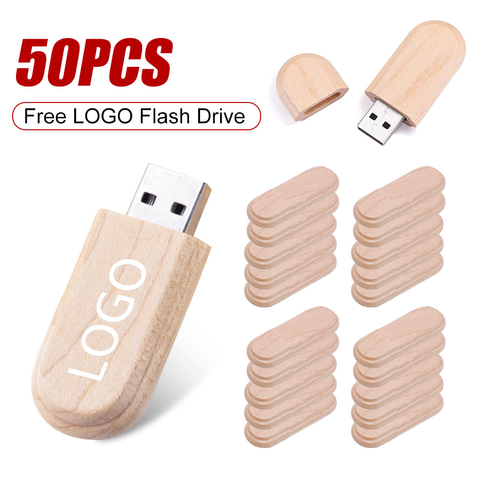 Photography Of Memories - 50 ชิ้นฟรีโลโก้ขายส่งไม้ USB แฟลชไดรฟ์ 128 กิกะไบต์