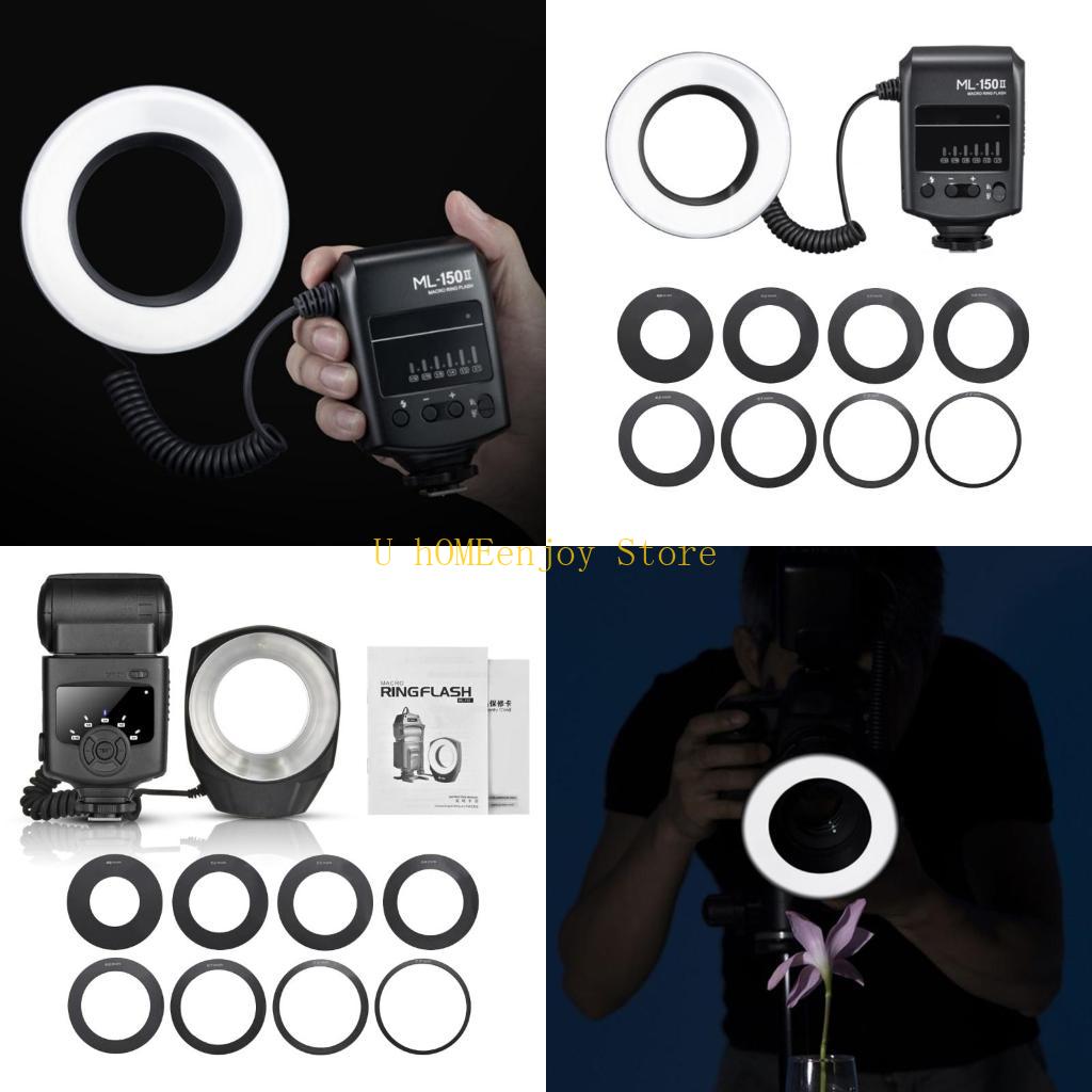 Photography Close Up - B0KF วงแหวน LED แบบพกพาแฟลชวงแหวน LED ขนาดเล็กไฟวงแหวนมาโครมัลติฟังก์ชั่นแฟลชสำหรับการถ่ายภาพรายละเอียดในการตั้งค่ากลางแจ้ง