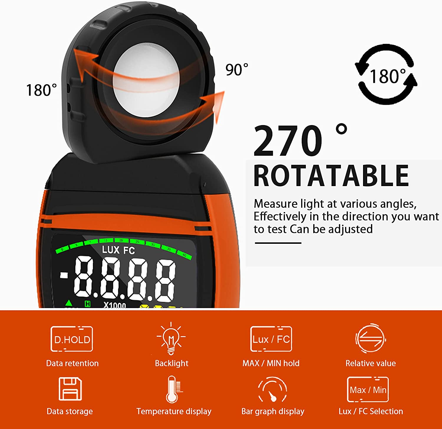 Photography Hp - Light Meter HOLDPEAK 8801A ดิจิตอลความสว่าง/Light Meter