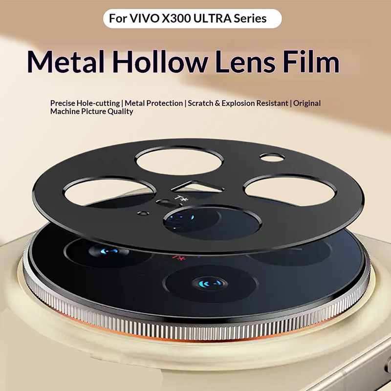 Photography Kit Vivo X300 - อลูมิเนียมโลหะตัวป้องกันเลนส์กล้องด้านหลังสำหรับวีโว่ X300 อัลตร้าฝาครอบเลนส์ป้องกันหน้าจอฟิล์มวงแหวนเลนส์สำหรับวีโว่ X300 โปร