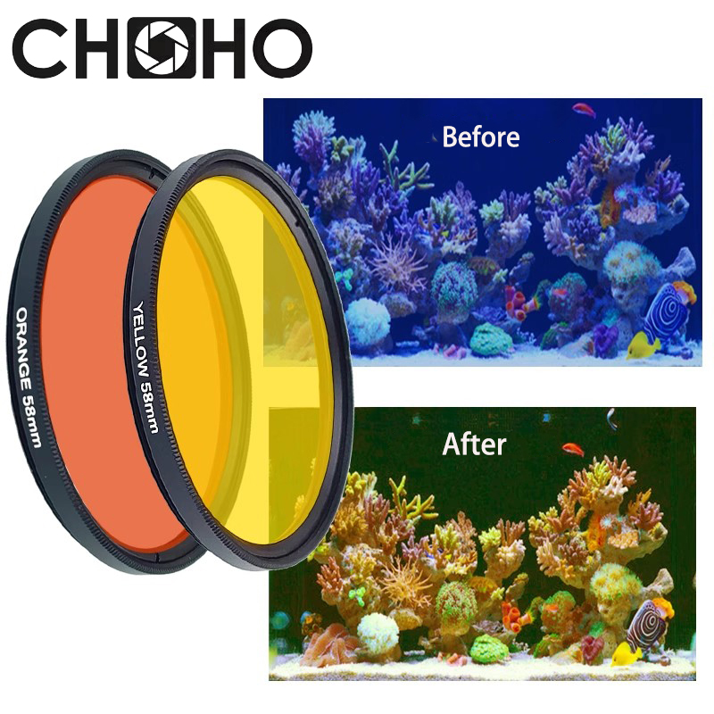 ฟิลเตอร์สีเหลืองส้มสำหรับตู้ปล - Photography Yellow Filter บทวิจารณ์และราคา