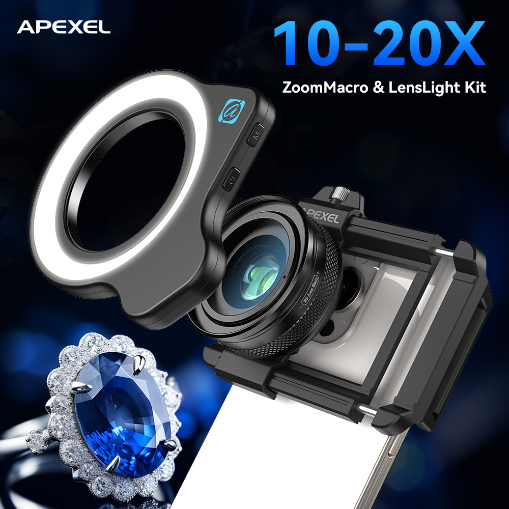 APEXEL 10-20X ชุดเลนส์โทรศัพท์ - Photography Close Up บทวิจารณ์และราคา