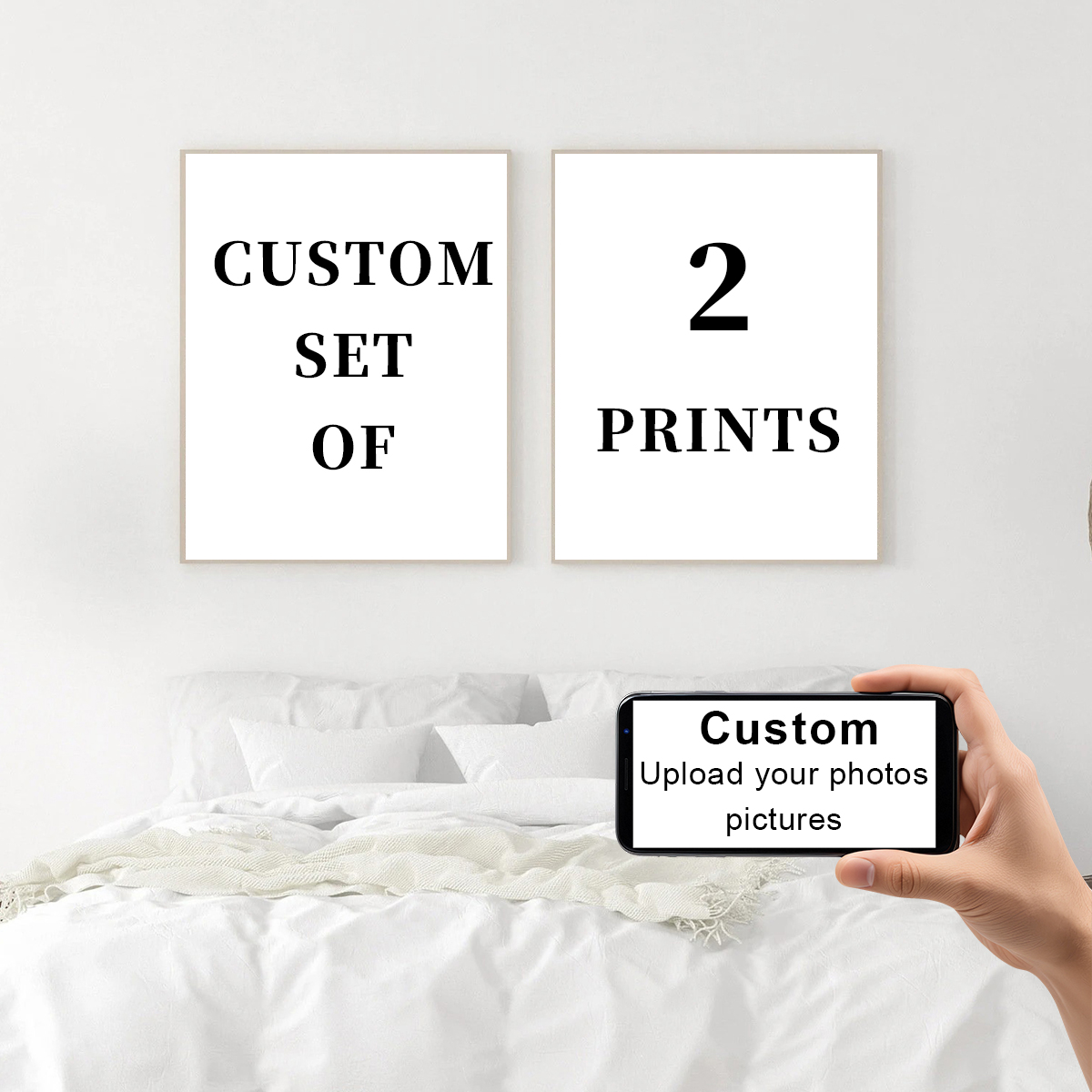 2 ชิ้น/ชุด ภาพพิมพ์บนผ้าใบแบบก - Photography Gallery บทวิจารณ์และราคา