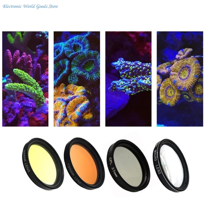 A3PD 4 In 1 เลนส์มาโคร เลนส์สี - Photography Yellow Filter บทวิจารณ์และราคา