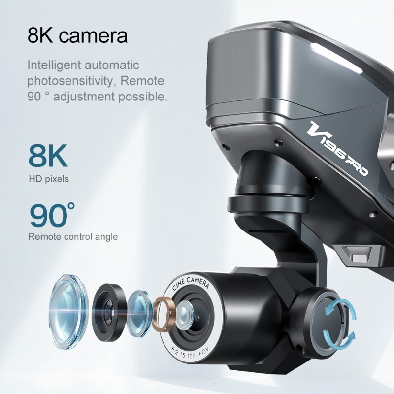 2025 V196 หลีกเลี่ยงอุปสรรคอัต - Photography Drone บทวิจารณ์และราคา